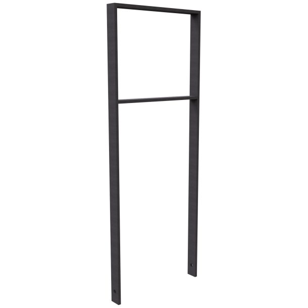 Lean-on hoop of flat bar steel | 50 x 12 mm | with cross bar | total width: 450 mm | hot-dip galvanized and coated DB 703